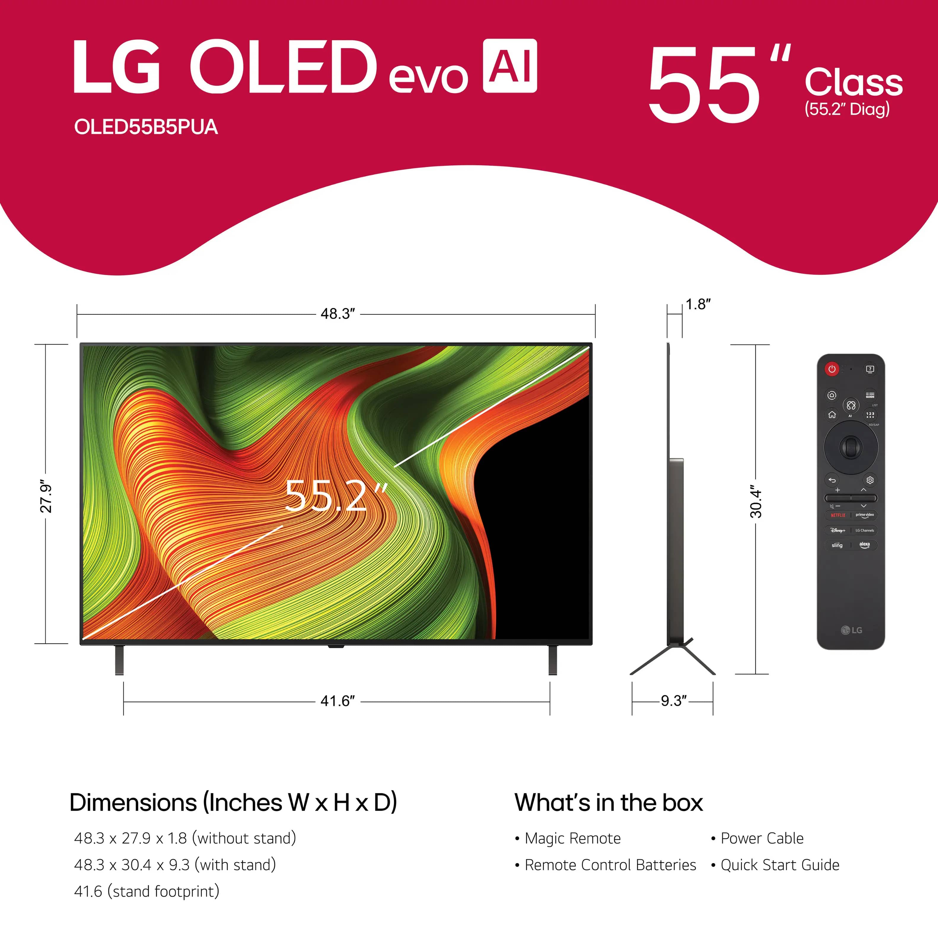 LG B5 TVs 48 inch New