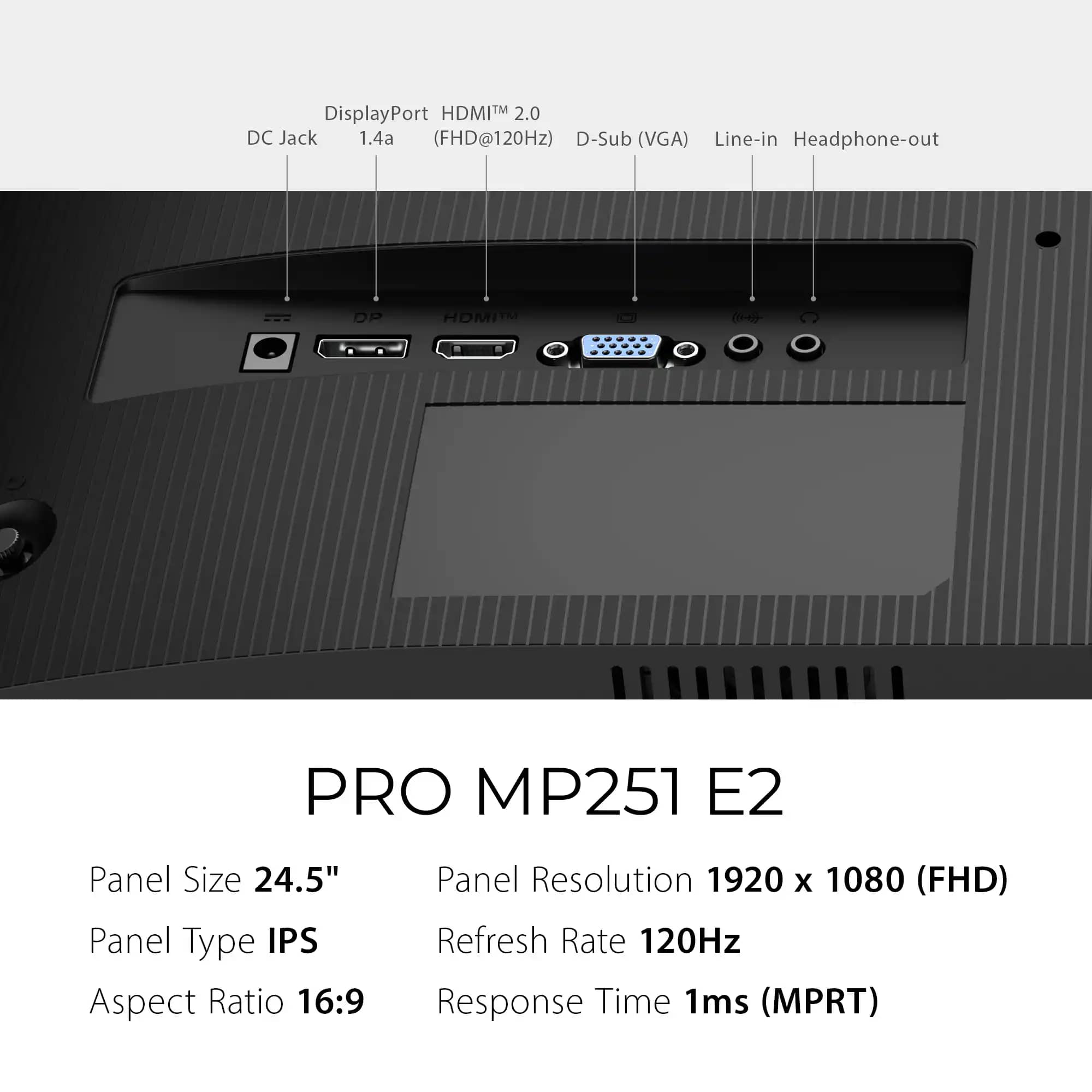 MSI PRO MP251 E2 Monitors New