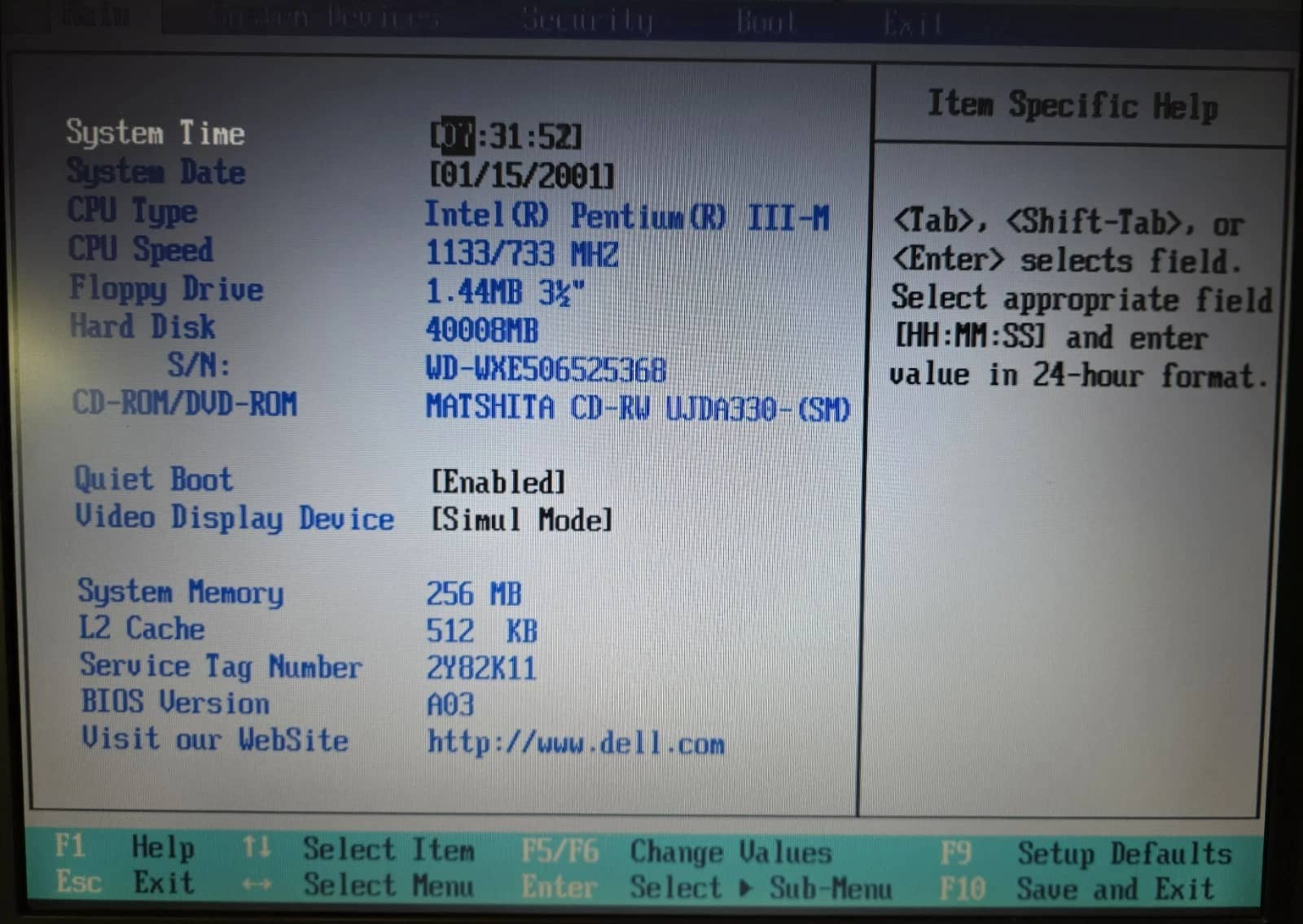Dell Inspiron 2600 Computers 40 GB 40GB For parts or not working