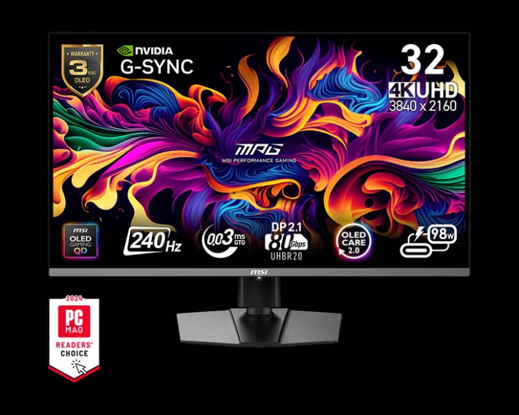 MSI MPG 322URX QD-OLED Monitors New
