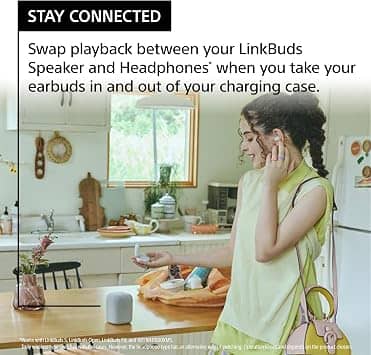 Sony LinkBuds Speaker Portable Bluetooth Speakers Black New