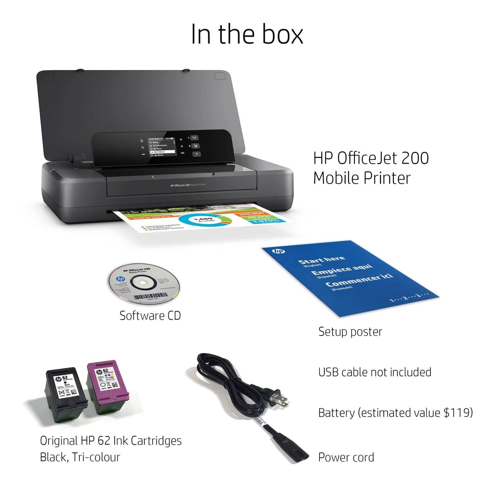 HP HP OfficeJet 200 Mobile Printers New