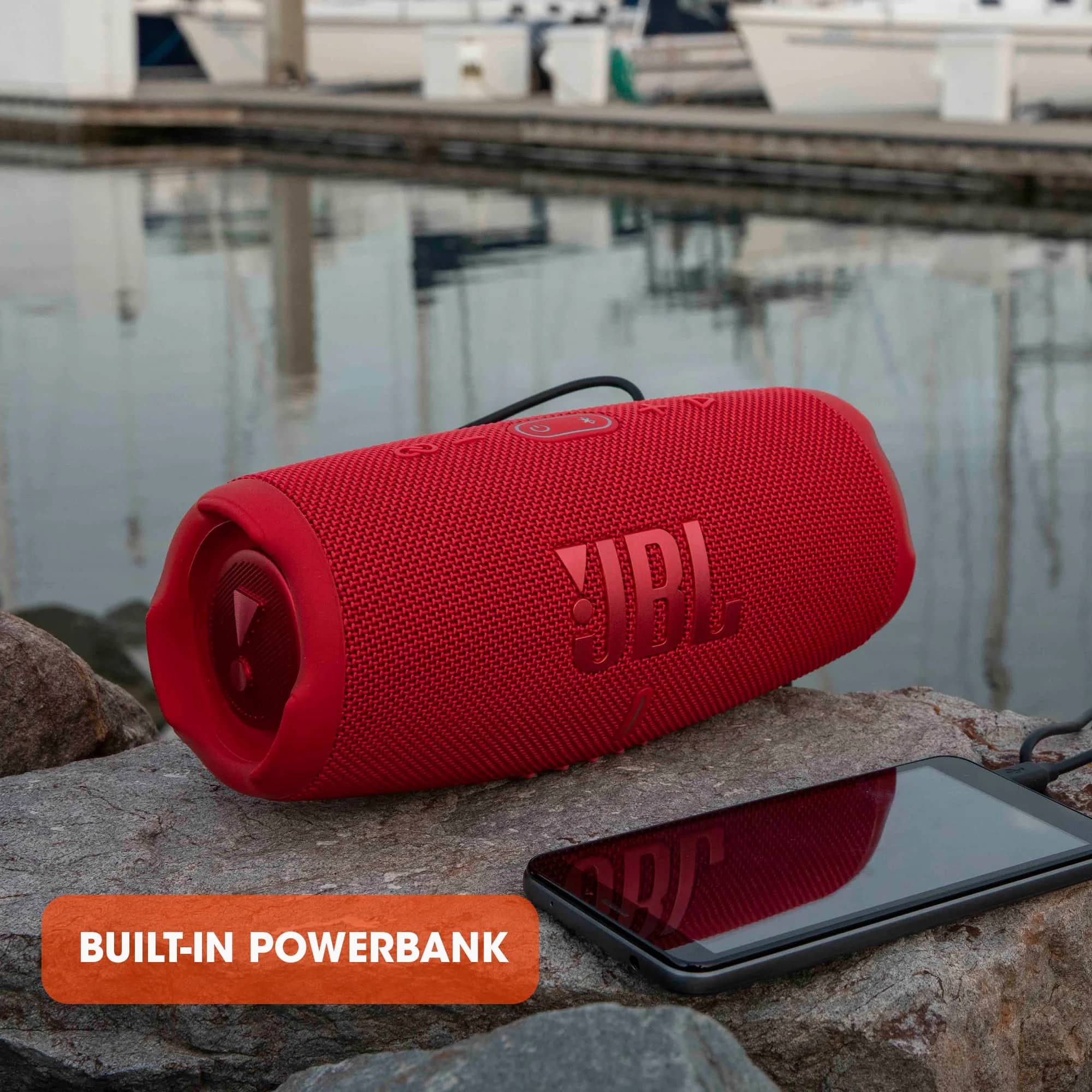 JBL Charge 5 Portable Bluetooth Speakers Red New