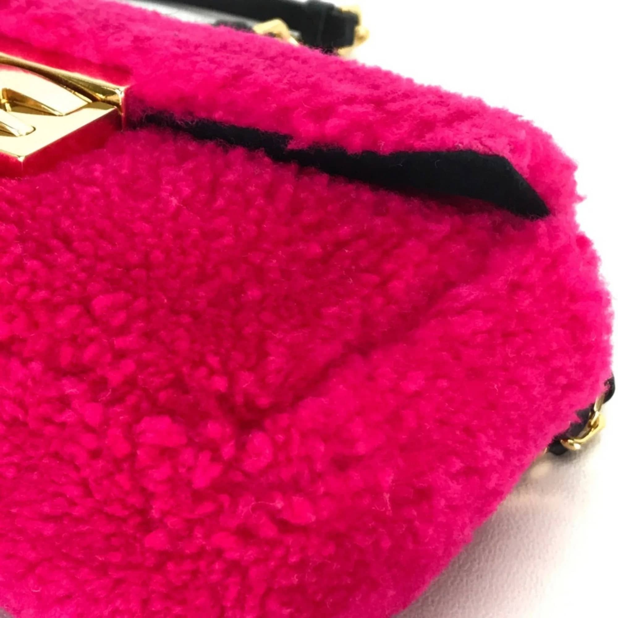 Fendi Baguette Women's bags Chain Midi Orange Leather Used - Acceptable