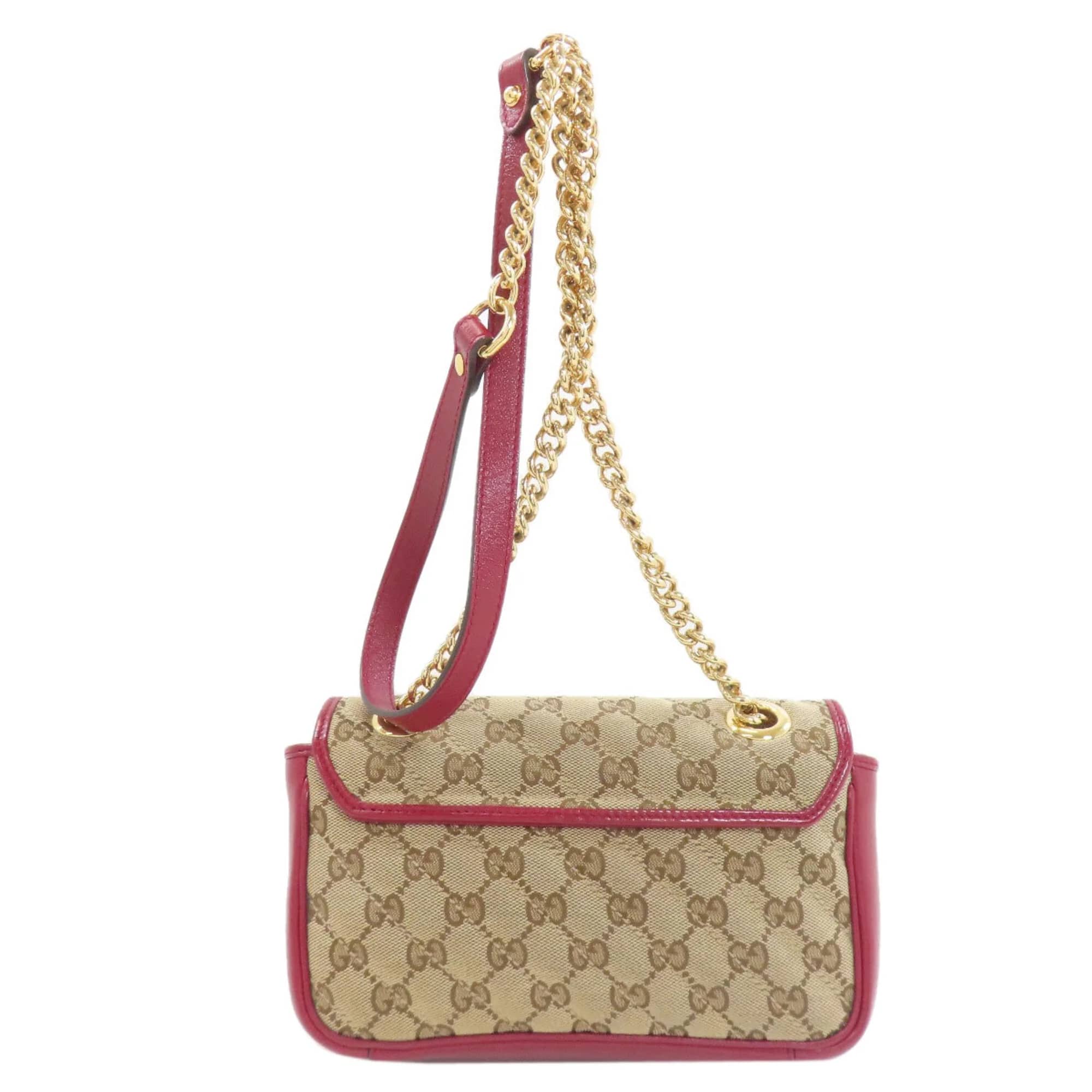 Gucci GG Marmont Women's bags Mini Top Handle Black Leather New
