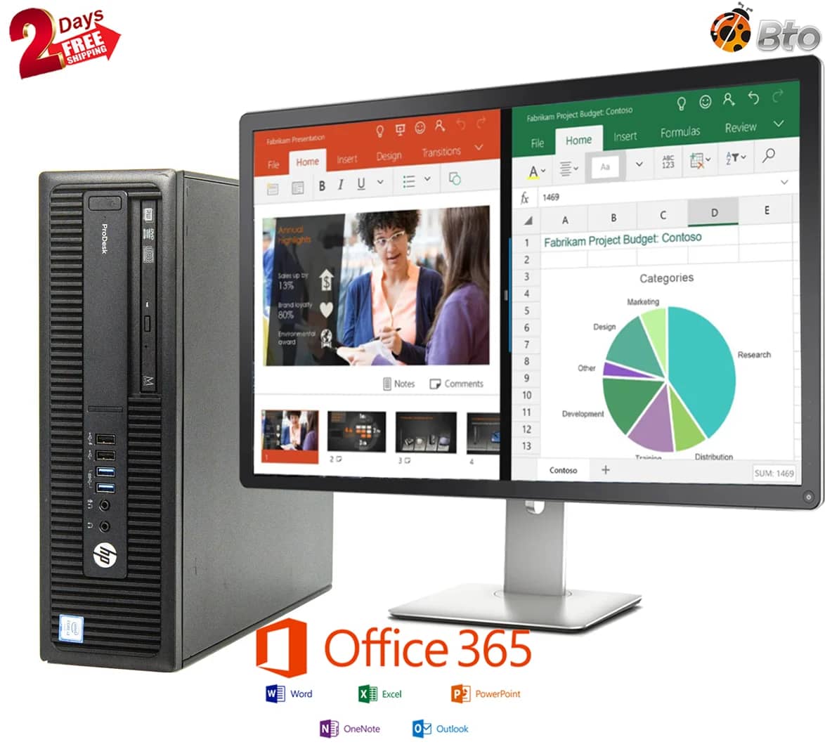 HP ProDesk 600 G2 Computers 120GB 16GB Used - Good