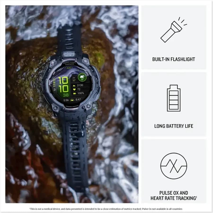 Garmin Instinct 3 AMOLED Smartwatches Green 50mm New