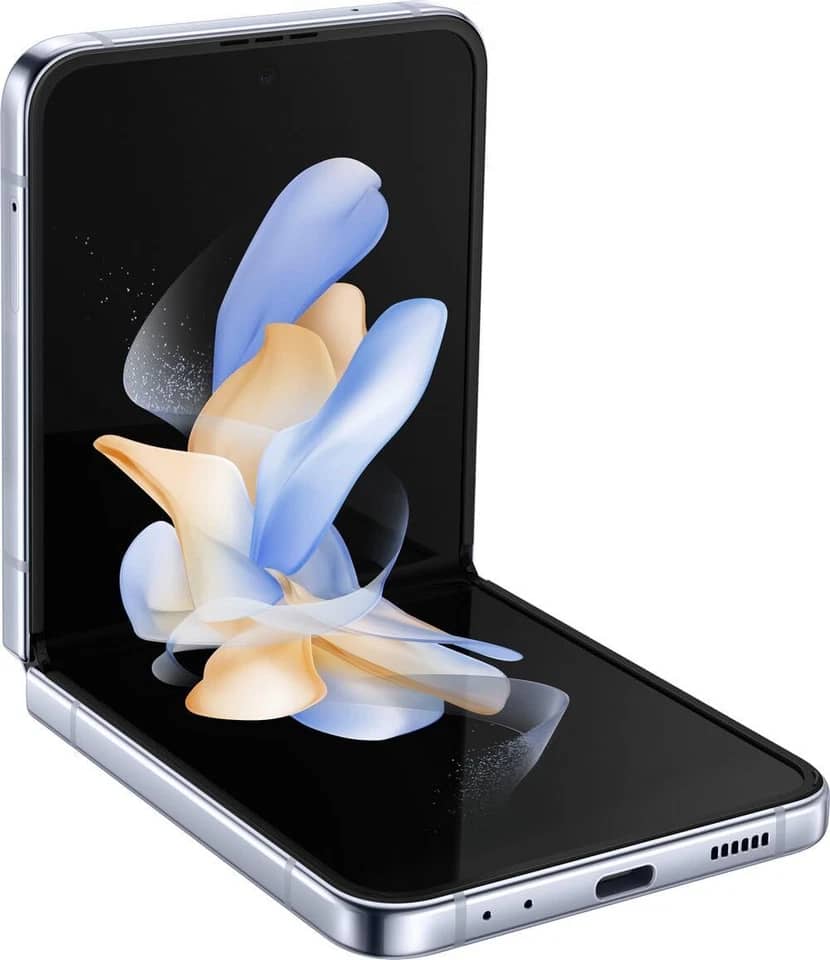 Samsung Galaxy Z Flip4 Cell Phones Blue AT&T 128GB Refurbished - Acceptable