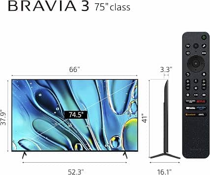 Sony BRAVIA 3 K-S30 TVs 65 inch New