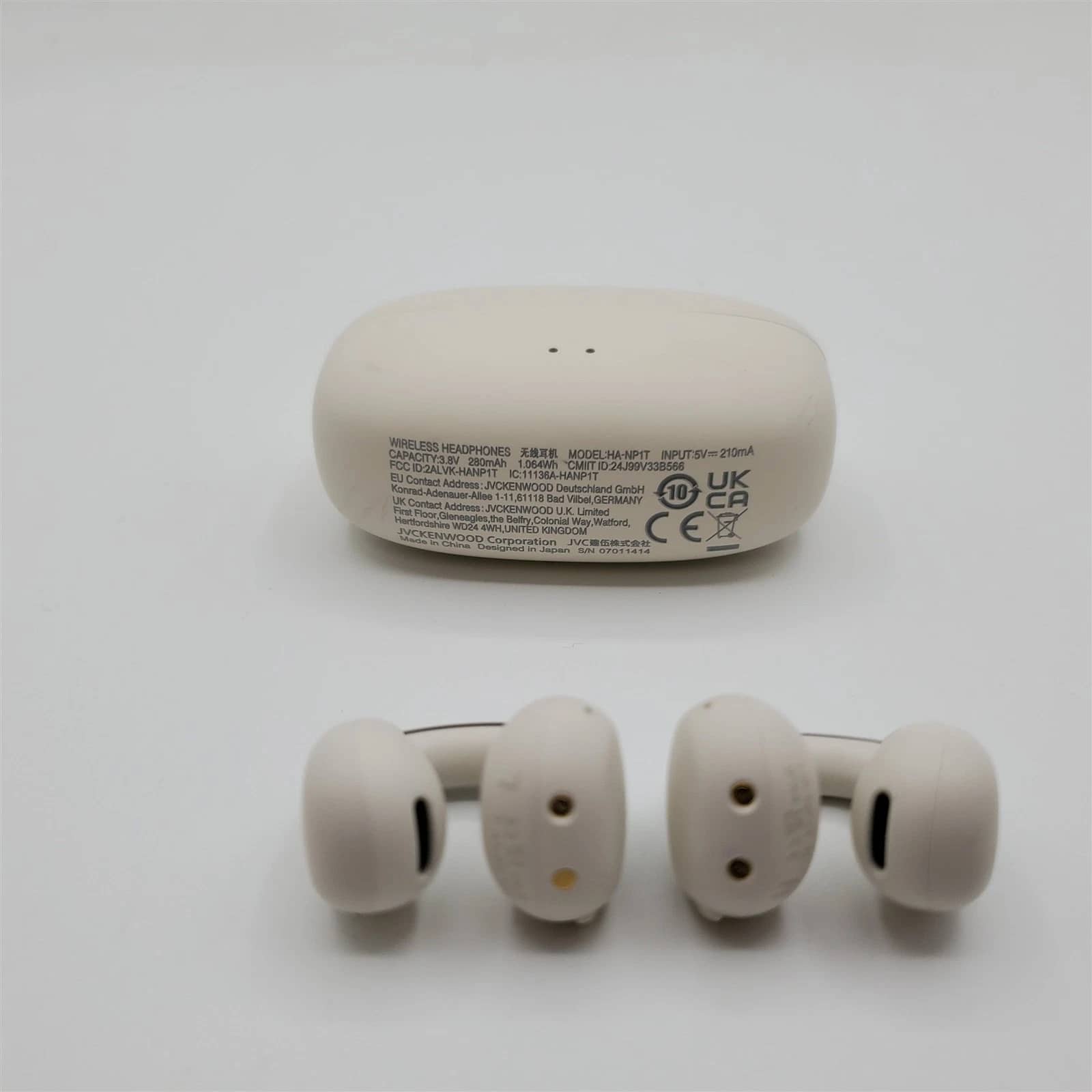 JVC HANP1TW Headphones & Earbuds White New