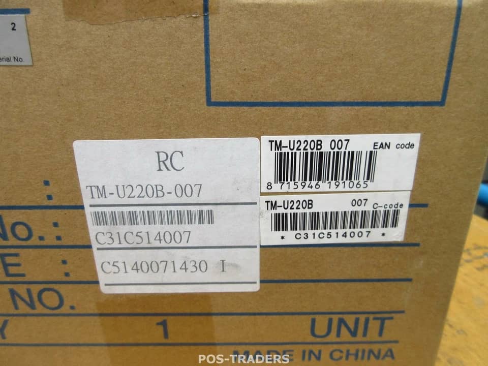 Epson TM-U220B Printers Black Refurbished - Excellent