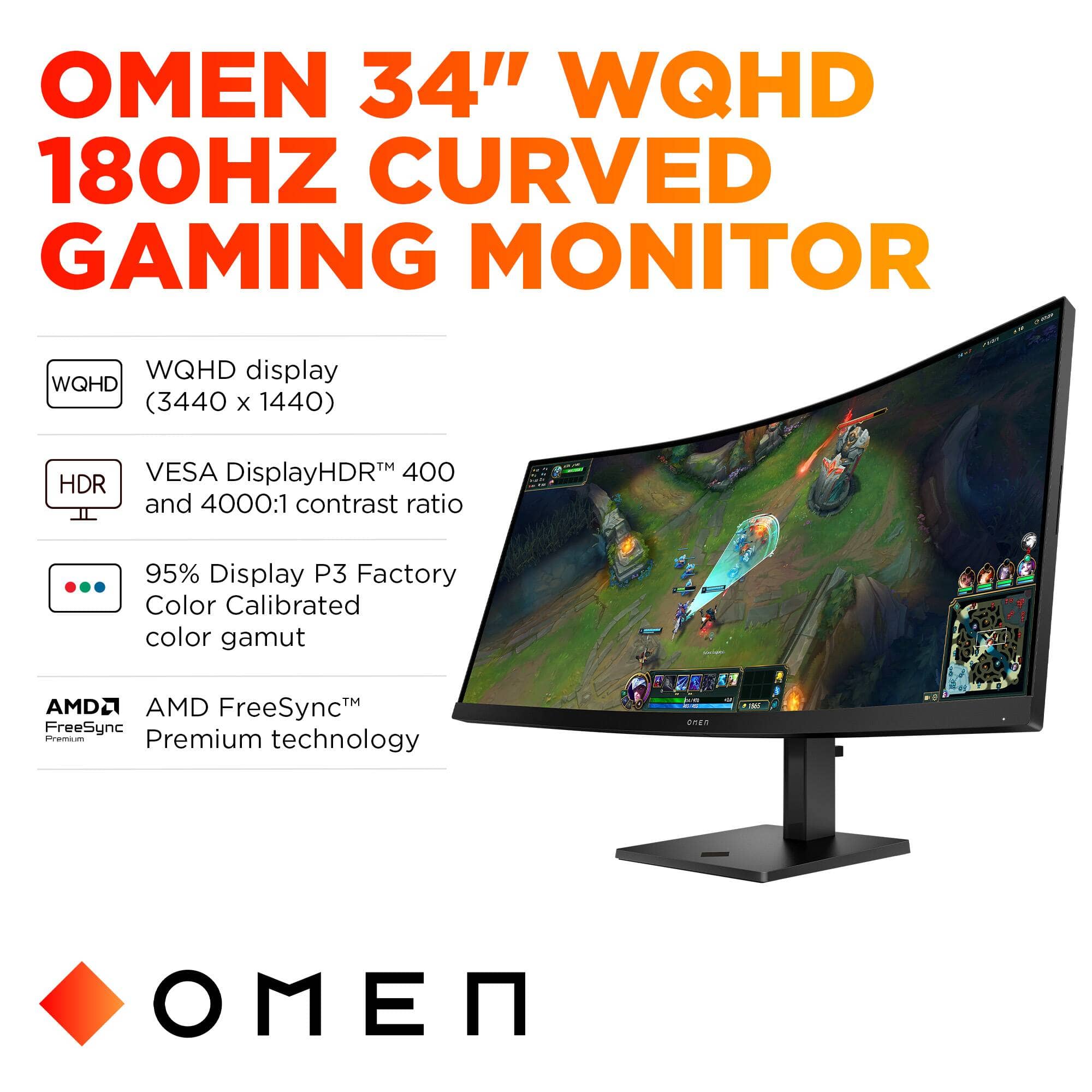 HP OMEN OMEN 34c G2 Monitors New