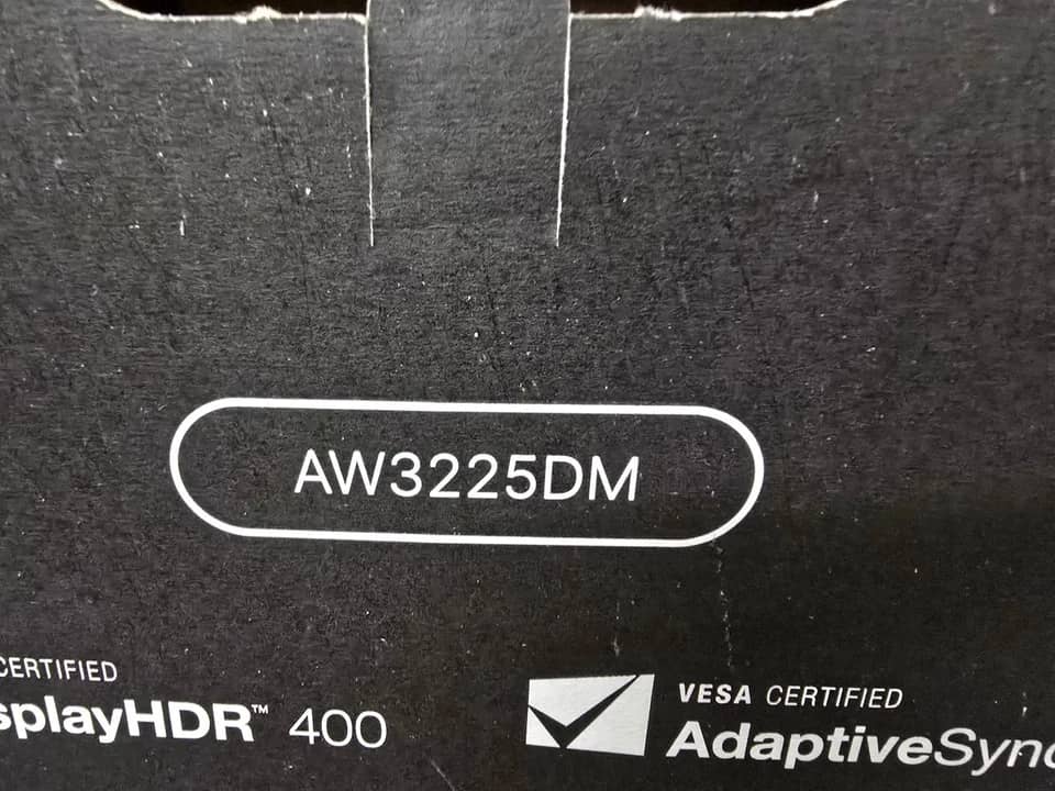 Dell AW3225DM Monitors New