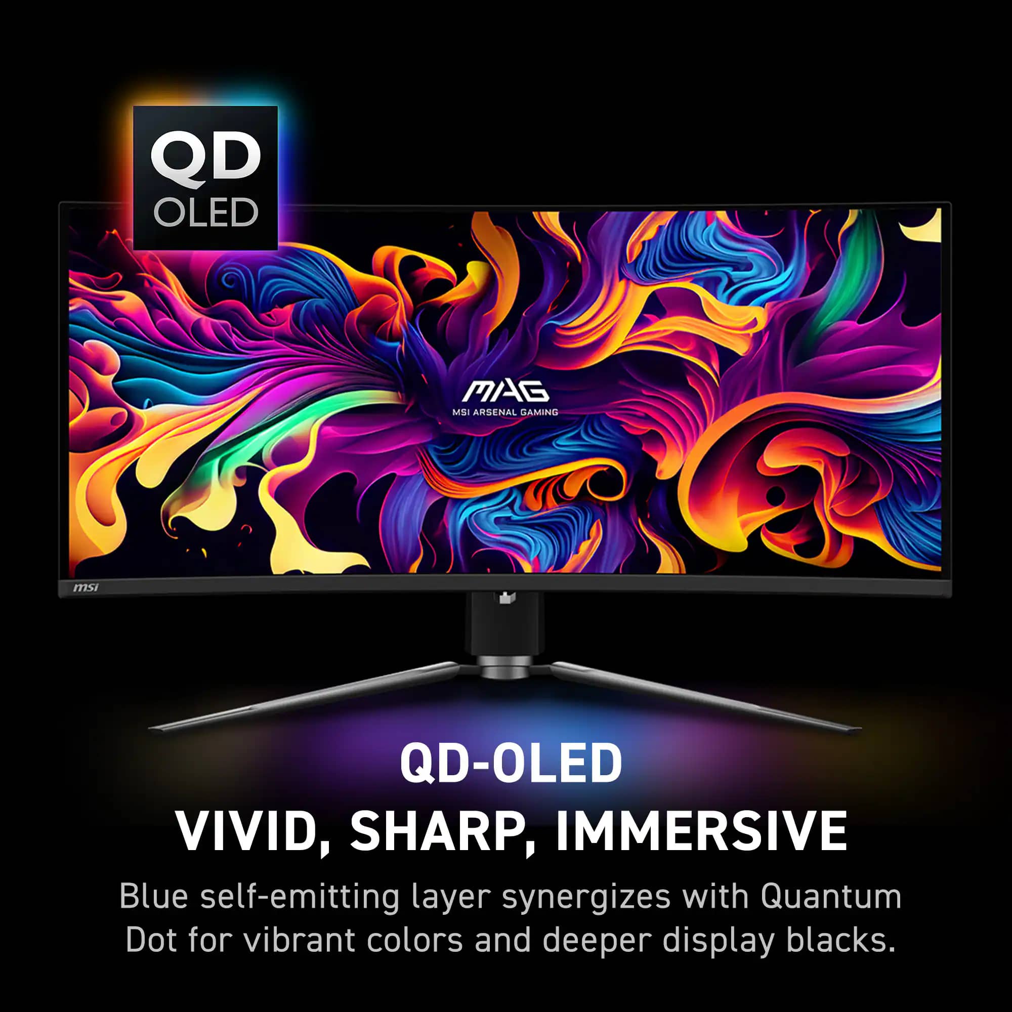 MSI MAG 341CQP QD-OLED Monitors New