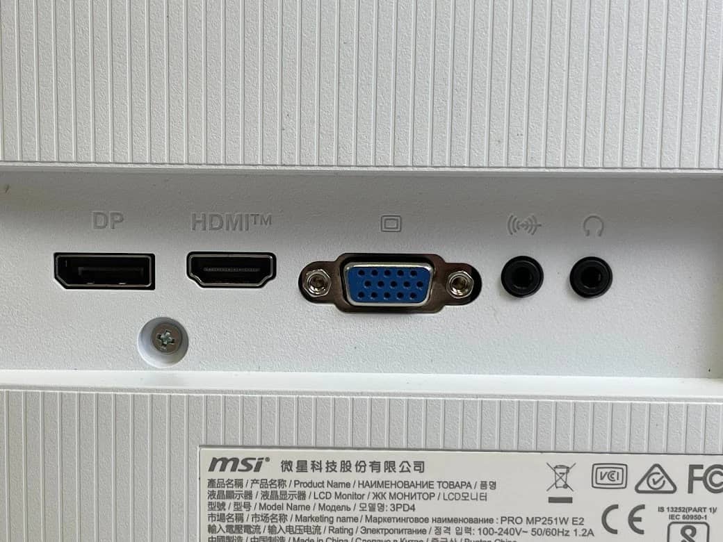 MSI PRO MP251W E2 Monitors New