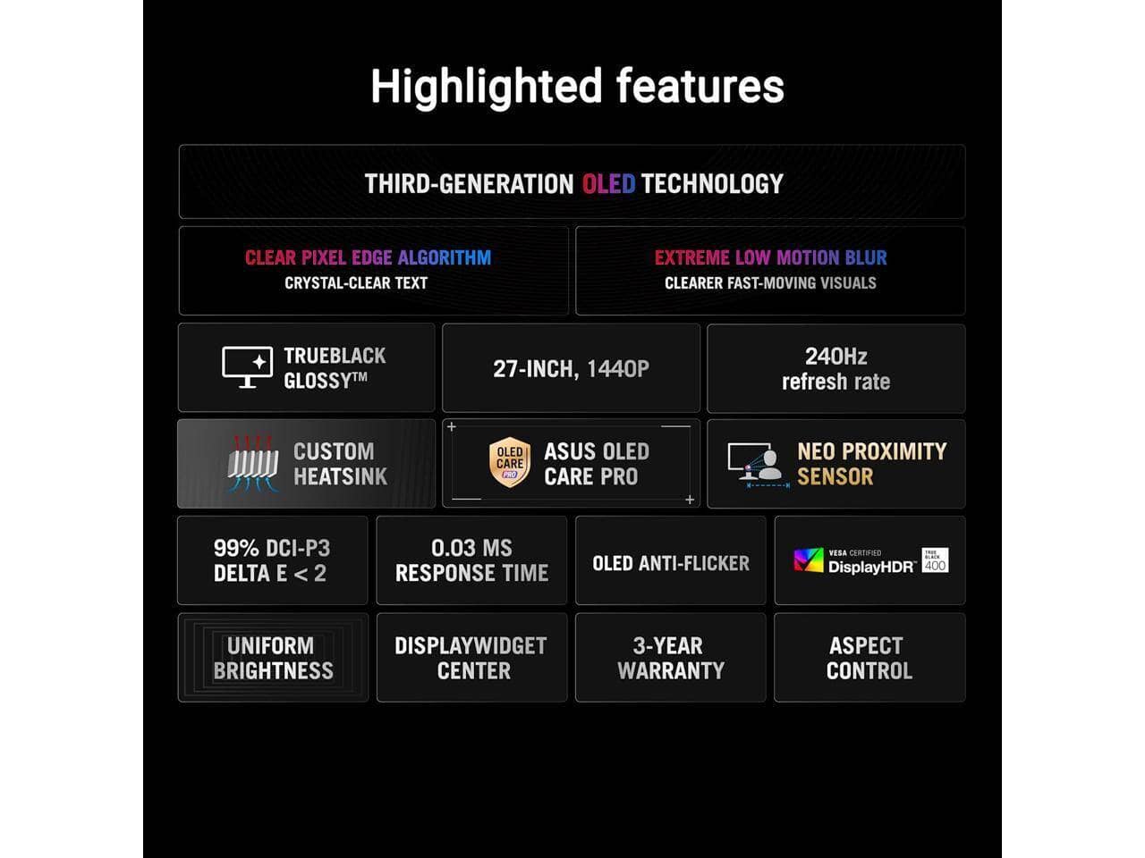 ASUS XG27AQDMGR Monitors New