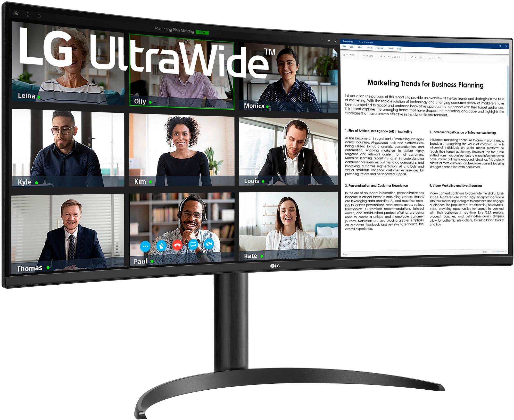 LG 34WR55QK-B Monitors New