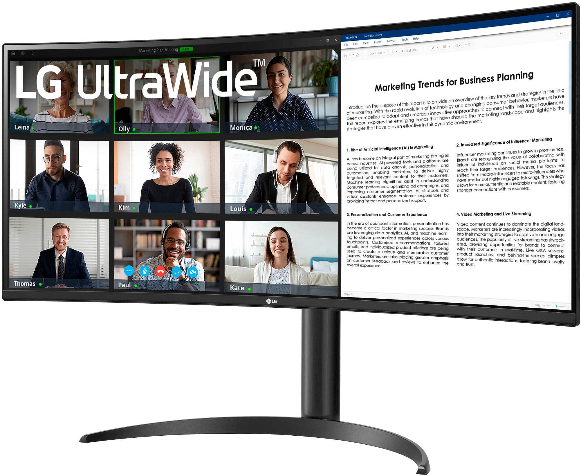 LG 34WR55QK-B Monitors New