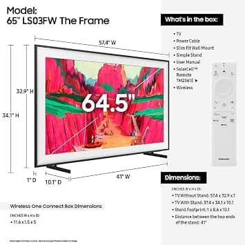 Samsung The Frame Pro-LS03FW TVs 65 inch New