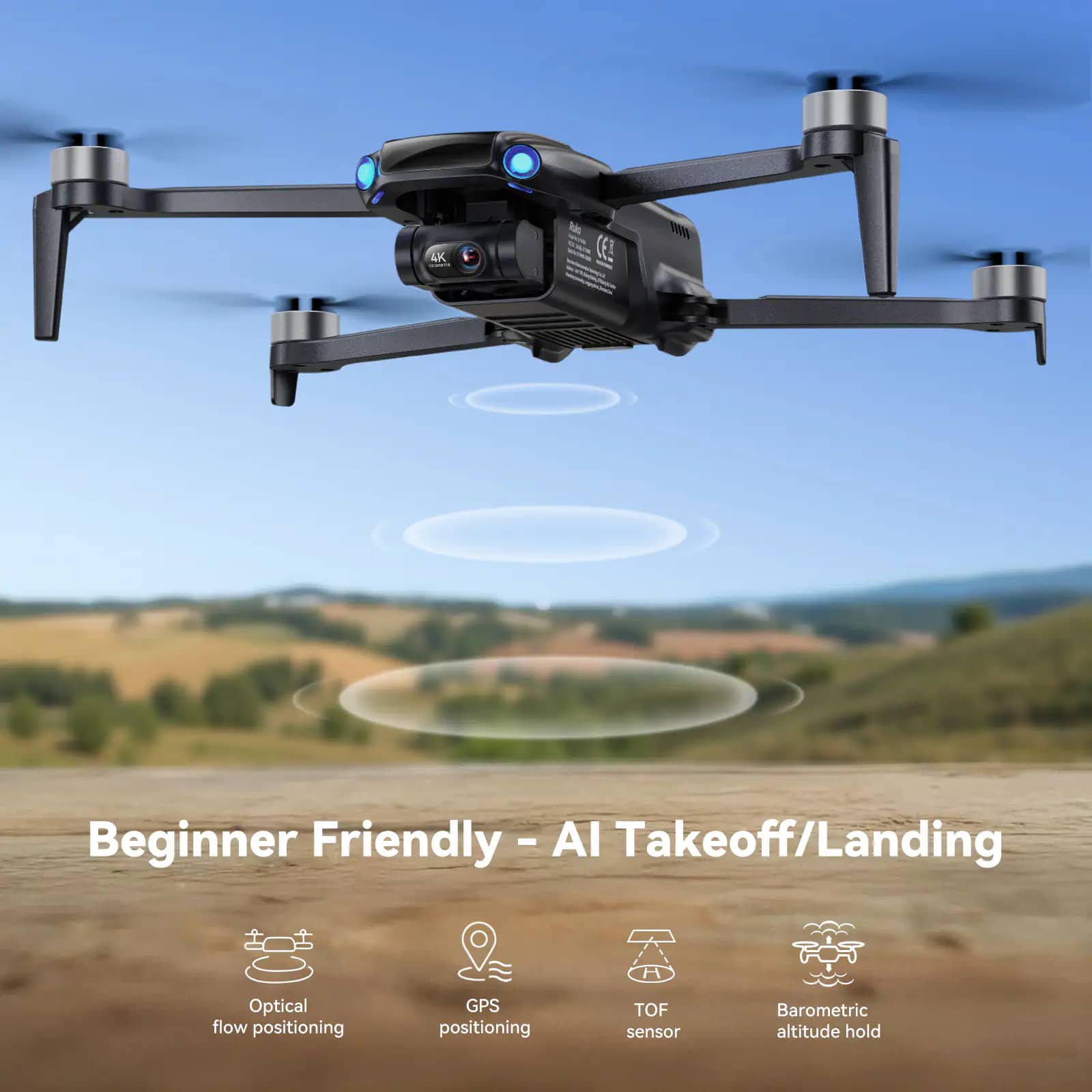 Ruko U11MINI 4K Quadcopters & Multirotors Black Drone Only New