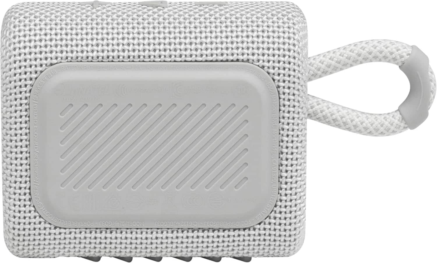 JBL Clip 3 Portable Bluetooth Speakers White Refurbished - Excellent