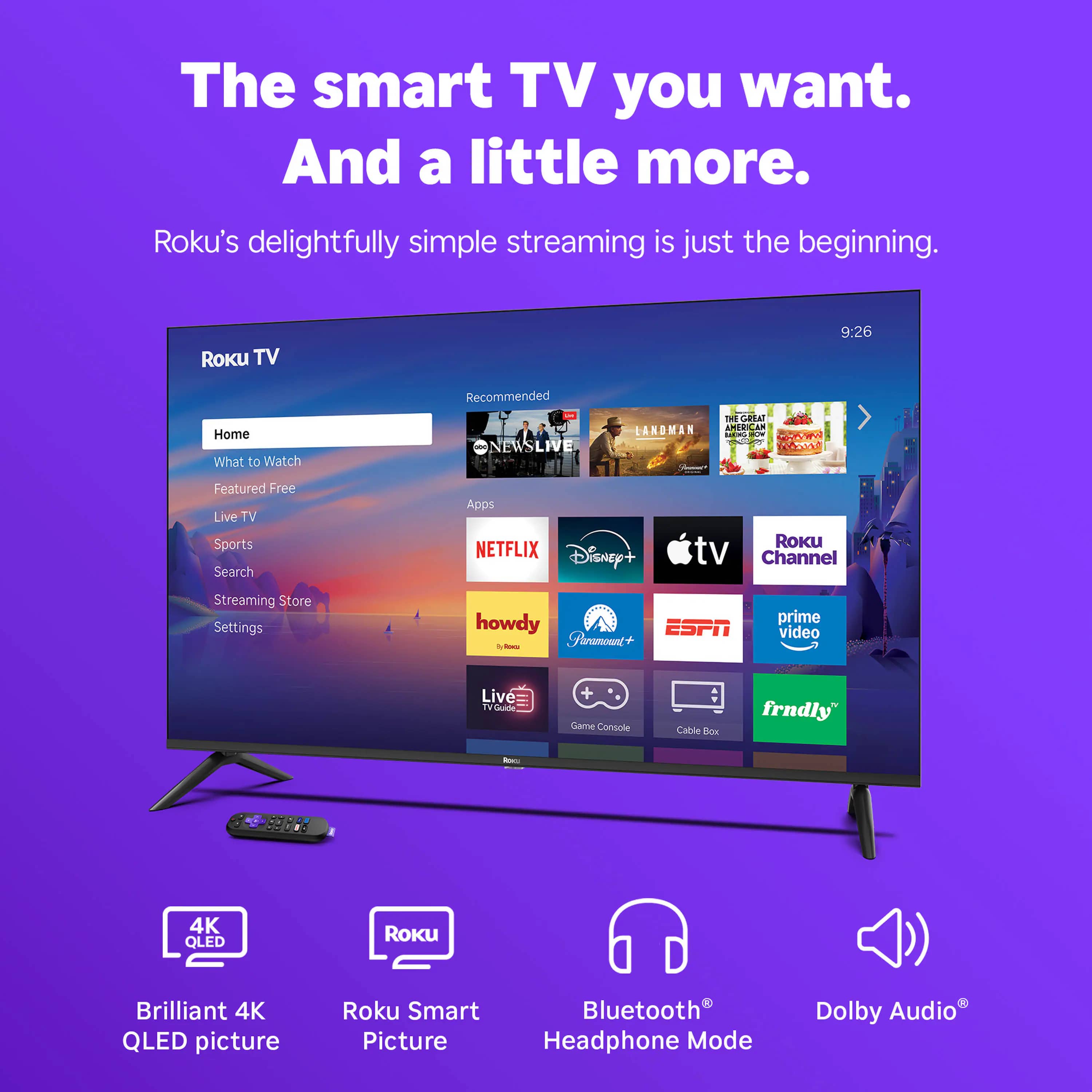 Roku R5D5 TVs 50 inch New