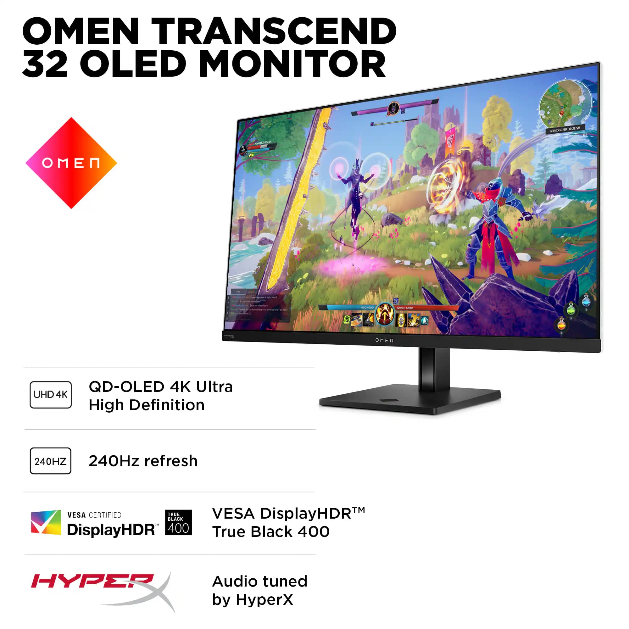 HP OMEN OMEN Transcend 32 Monitors New