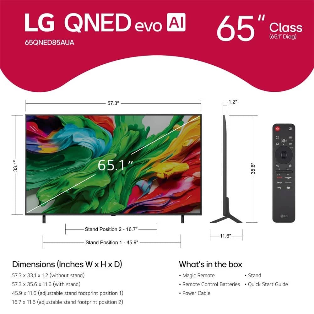 LG QNED85A TVs 55 inch New