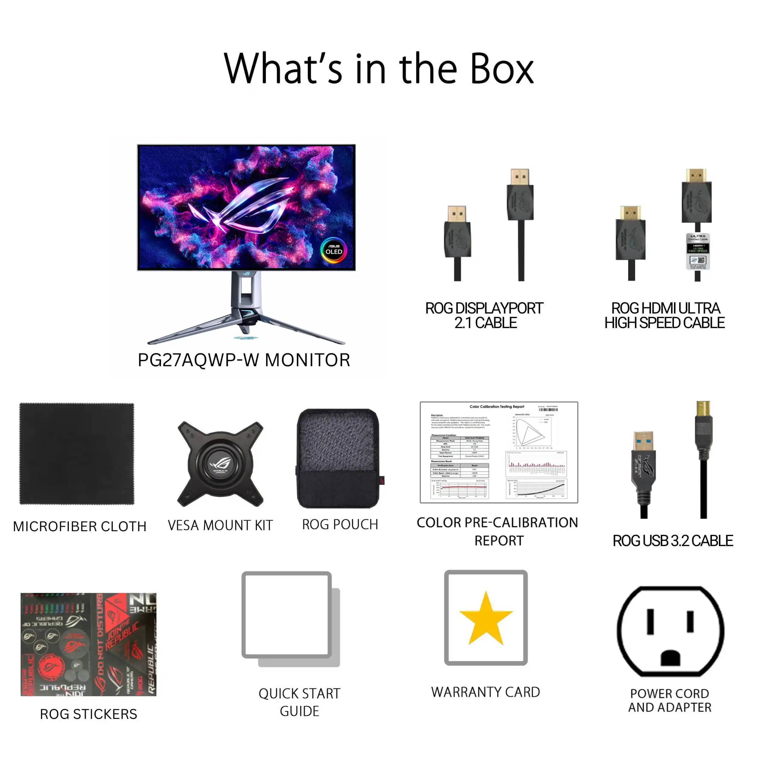 ASUS PG27AQWP-W Monitors New