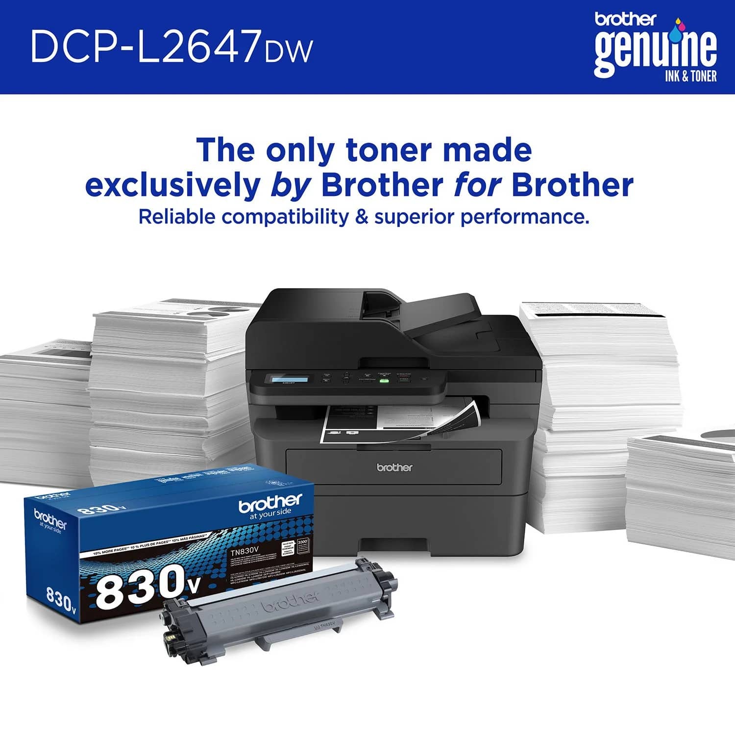 Brother DCP-L2647DW Printers Black New