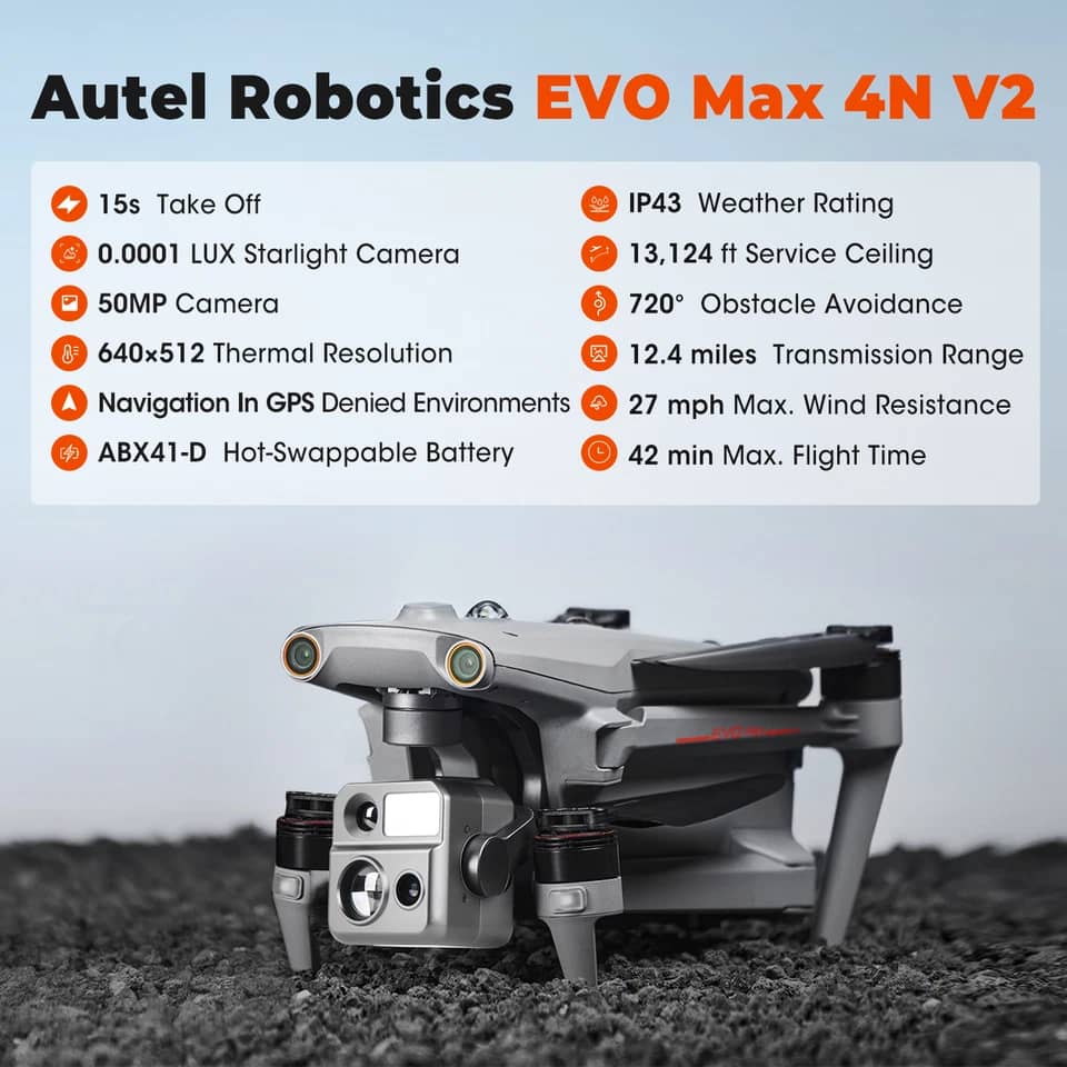 Autel Robotics EVO Max 4N Quadcopters & Multirotors New