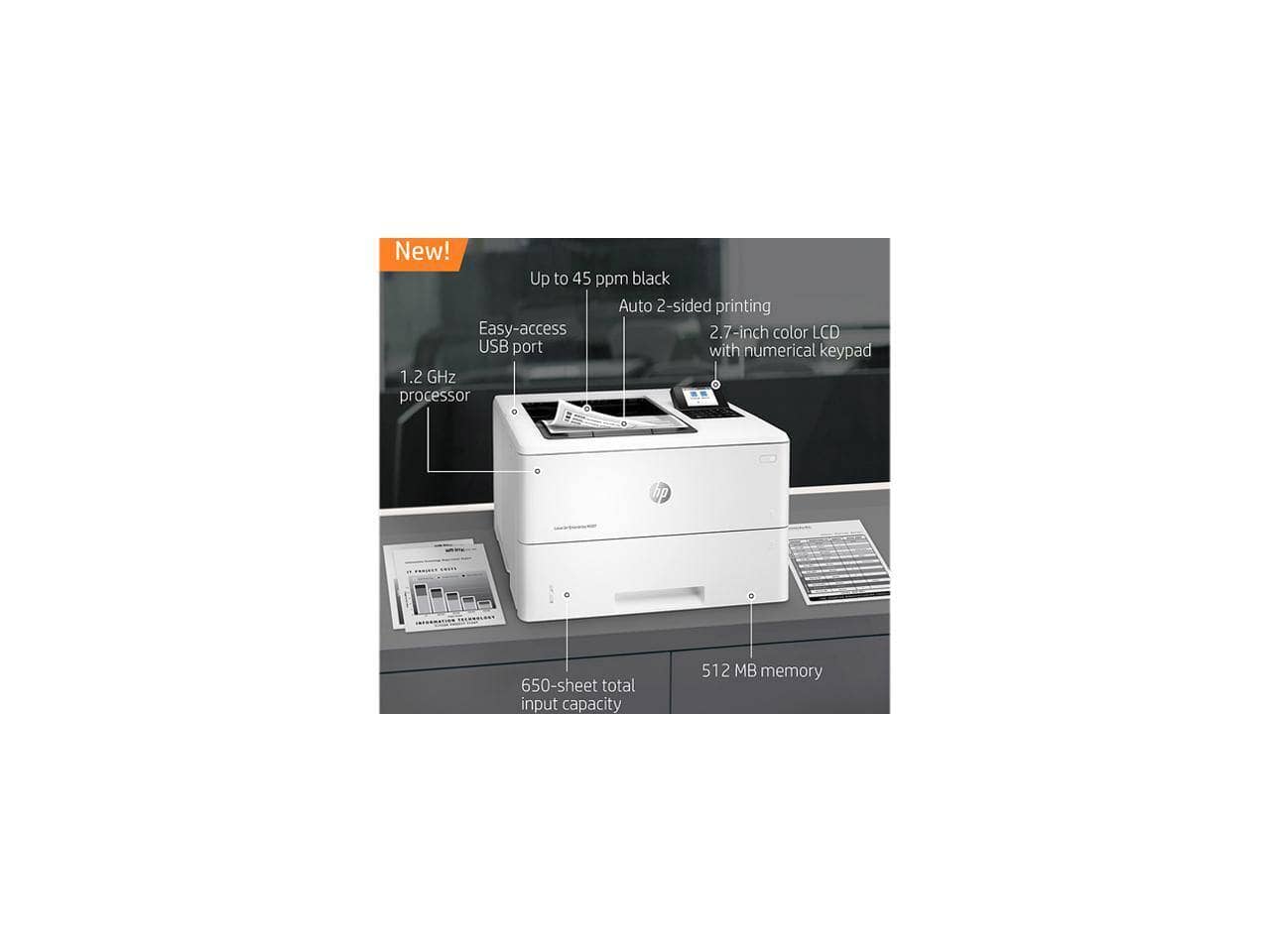 HP HP LaserJet Enterprise M507n Printers New