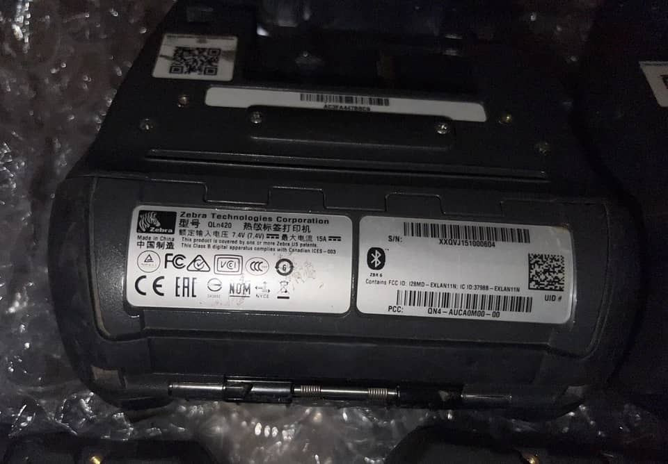 Zebra QLN420 Printers Black Refurbished - Excellent