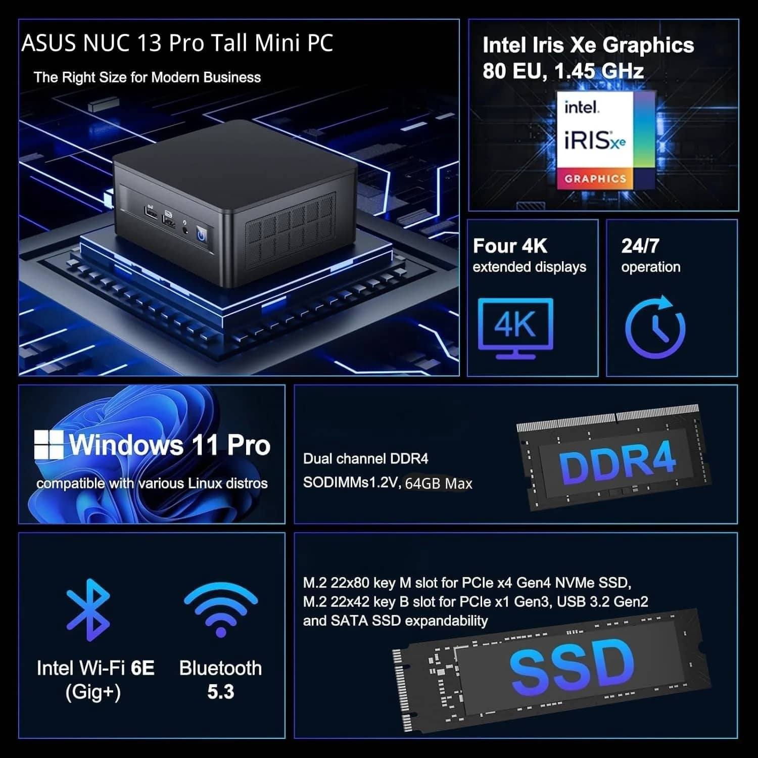 ASUS NUC NUC13ANHI3 Computers 512GB 16GB New