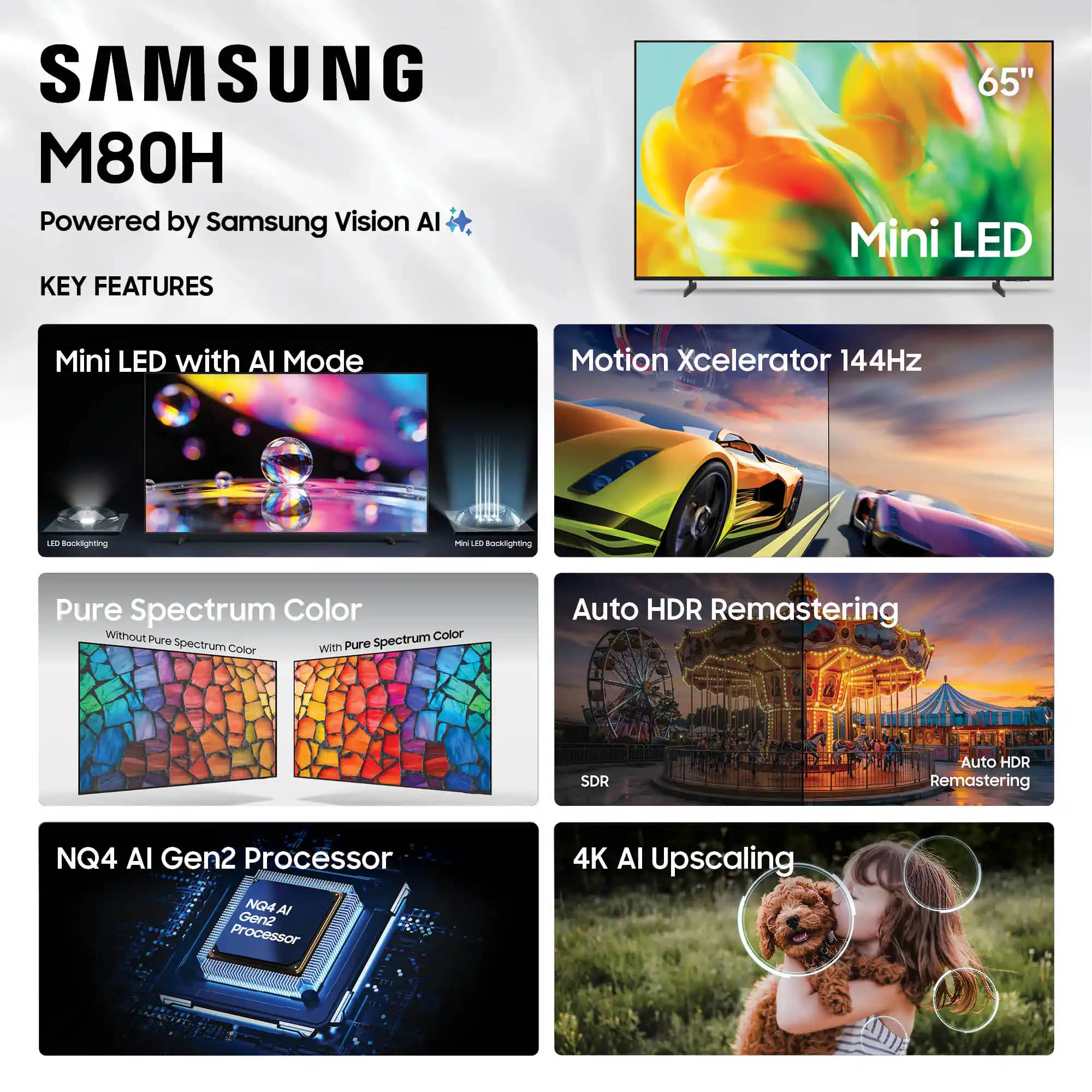Samsung M80H TVs 55 inch New