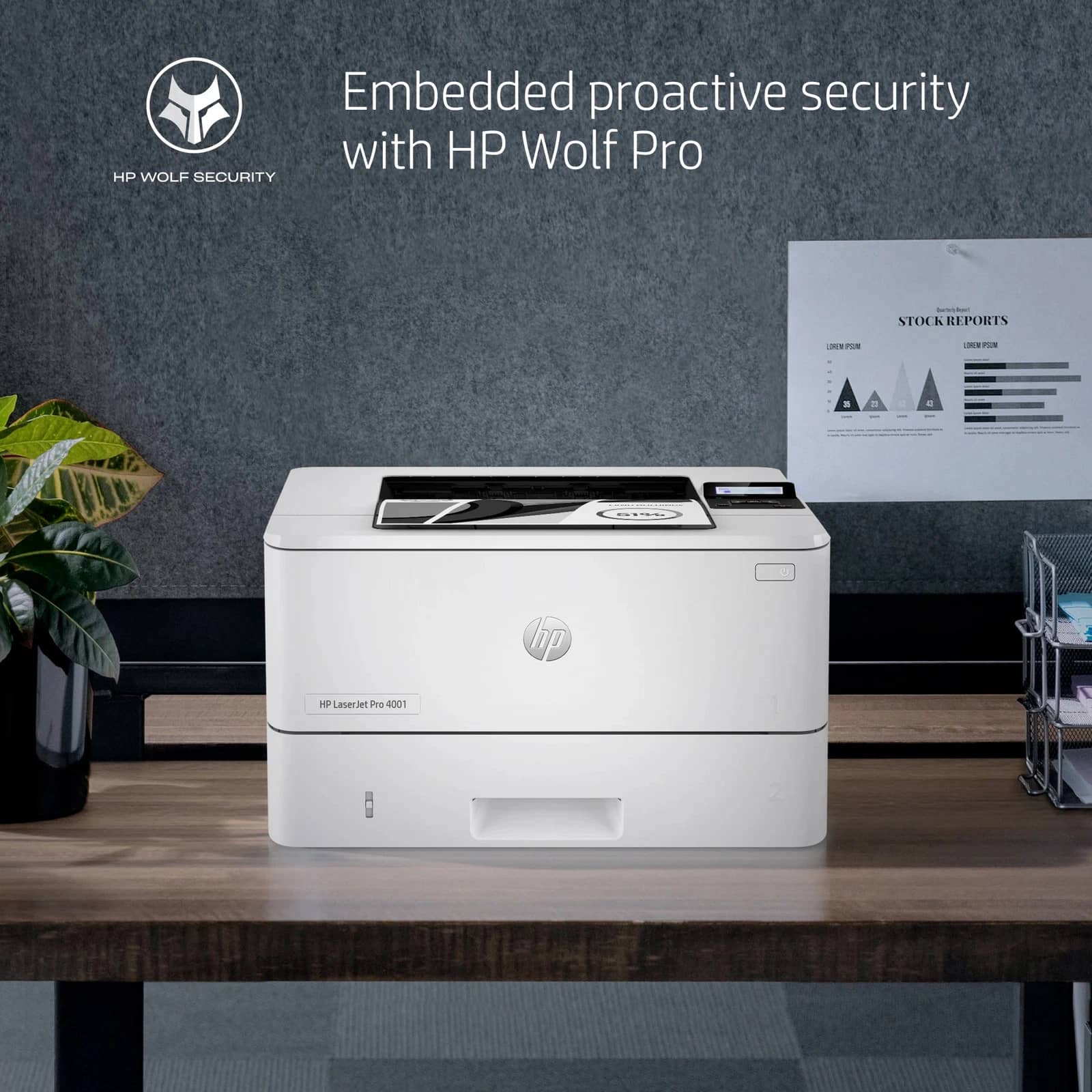 HP HP LaserJet Pro 4001n Printer Printers Open-Box Excellent