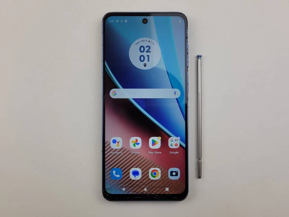 Motorola Moto G Stylus 2023 Cell Phones Blue AT&T 64GB Refurbished - Acceptable