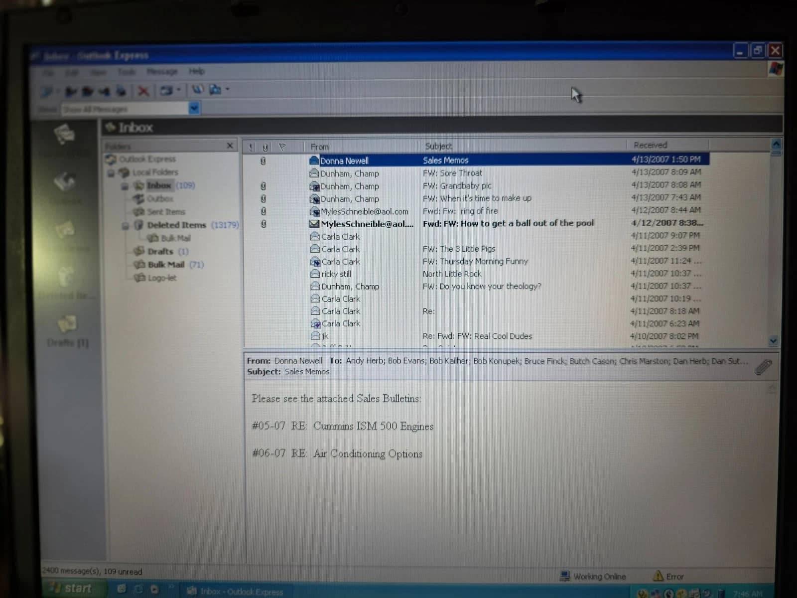 Dell Inspiron 2600 Computers 40 GB 40GB For parts or not working
