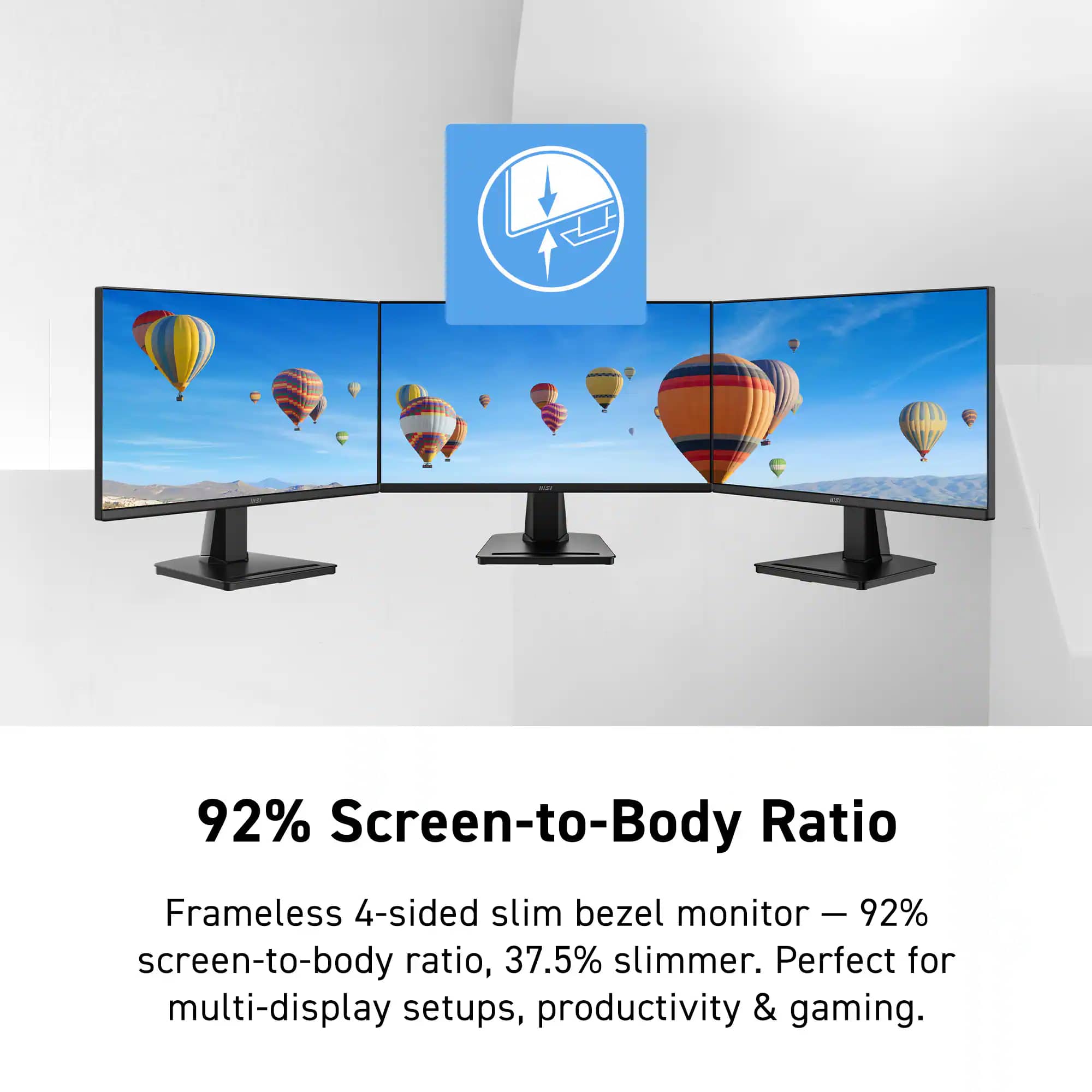 MSI PRO MP225 E12VL Monitors New