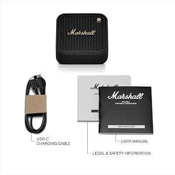 Marshall Willen Portable Bluetooth Speakers Mix Used - Very Good