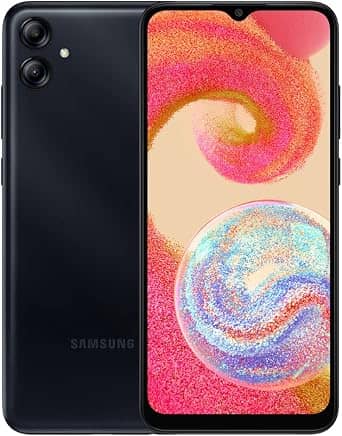 Samsung A04e Cell Phones Black 256GB Unlocked Refurbished - Excellent