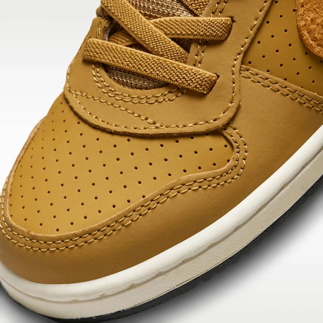 Nike Court Borough Mid Sneaker Brown/White 4 New