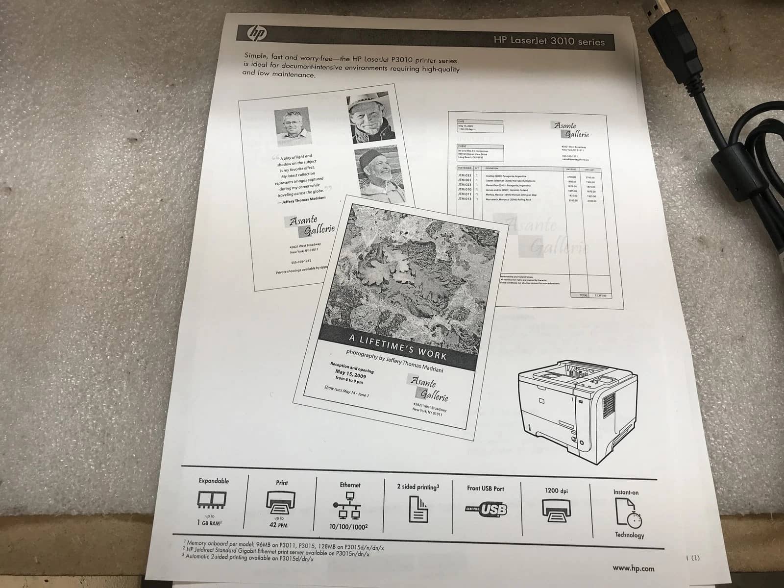 HP LaserJet P3015N Printers Refurbished - Excellent
