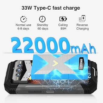 DOOGEE V MAX Plus Cell Phones Black 512GB Unlocked New