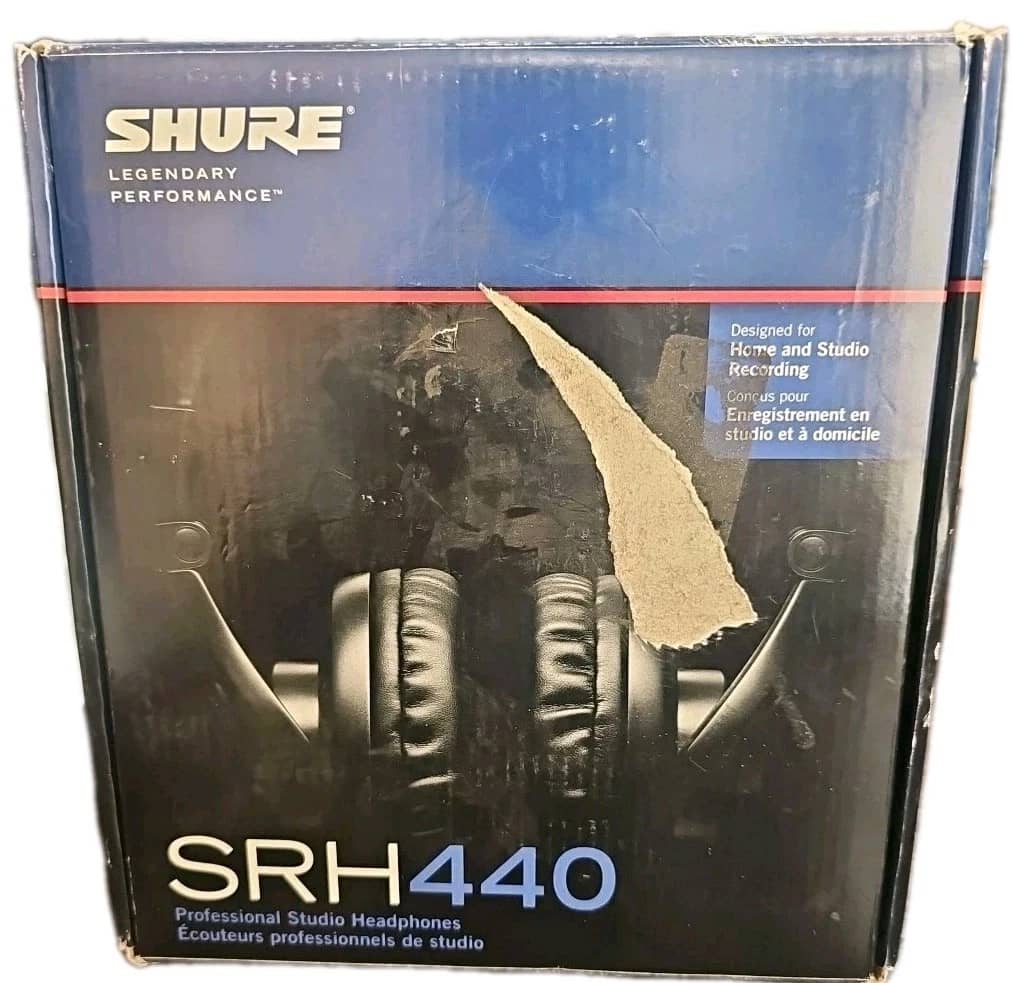 Shure SRH440 Headphones & Earbuds Black New