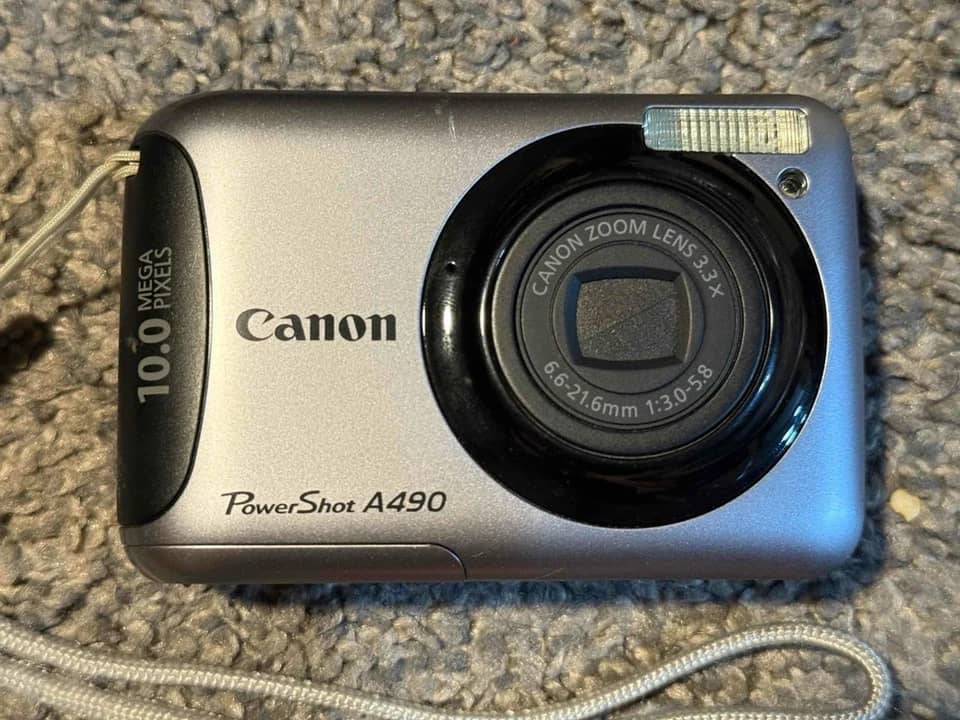 Canon A490 Digital Cameras Silver Refurbished - Acceptable