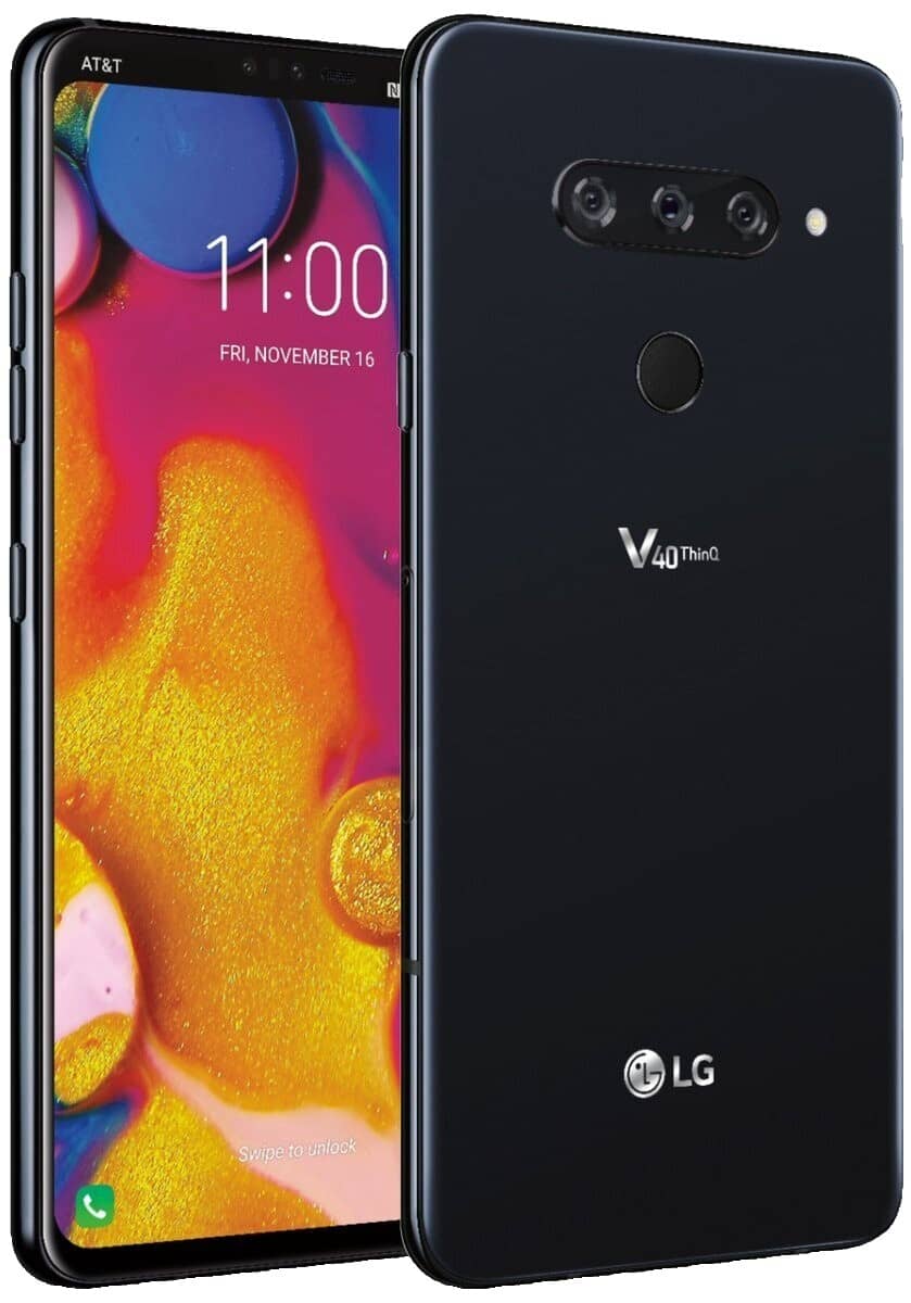 LG V40 ThinQ Cell Phones Blue 64GB Verizon New
