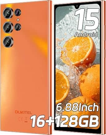 OUKITEL C61 Cell Phones Blue 128GB T-Mobile New