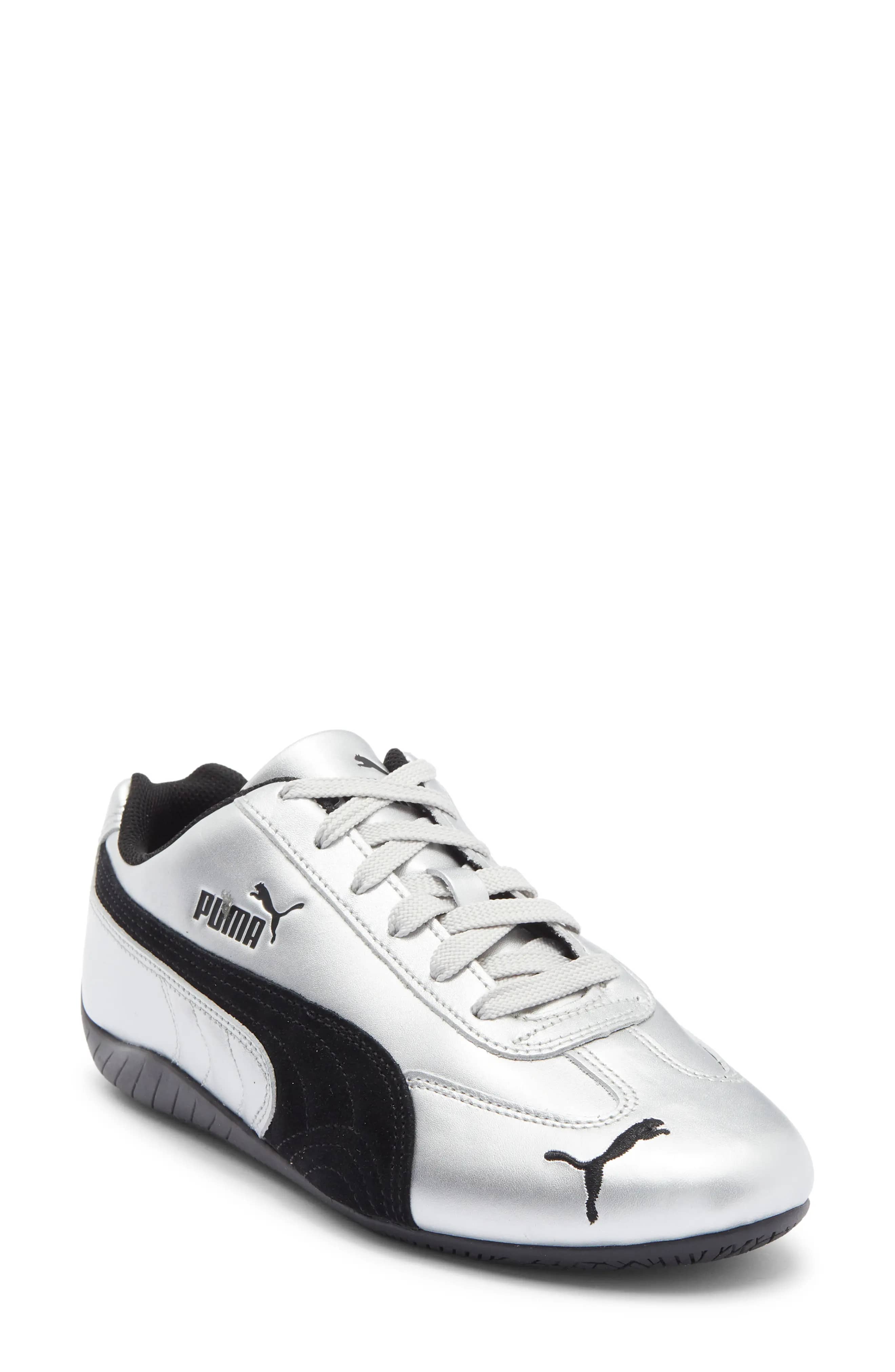 Puma SPEEDCAT METALLIC Sneaker Silver/Black 7.5 New