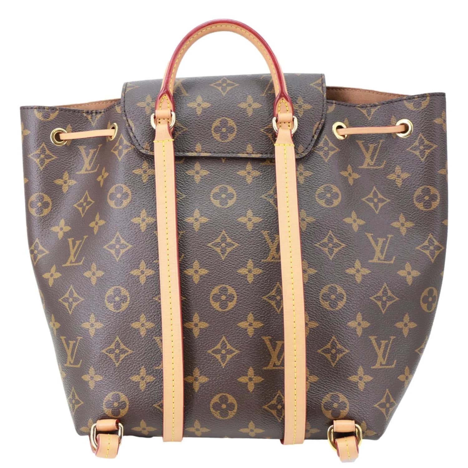 Louis Vuitton Montsouris Backpack Women's bags MM Brown Monogram Canvas New